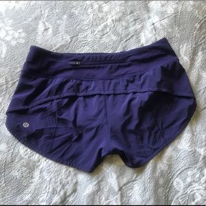 Lululemon speed up shorts 2.5 in Aeon Purple